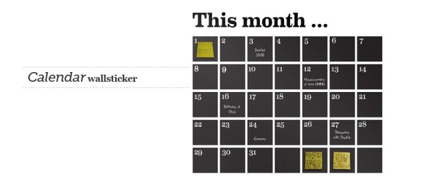Wallsticker Calendar