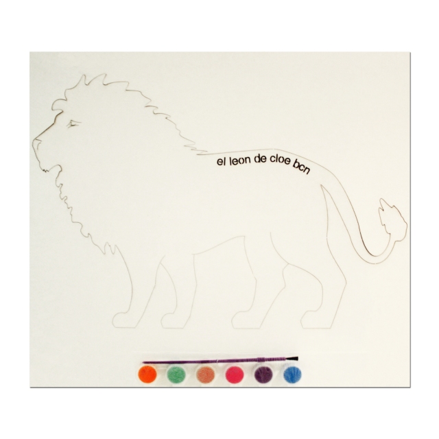 Kit de pintar León del León de Cloe. El regalo perfecto para cualquier niño.